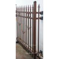 Garden Security No Welding Galvanized Steel Bronze-Coloured Tubular Ornamental Fence